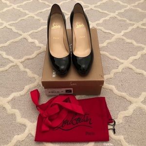 Christian Louboutin New Simple 85 black patent